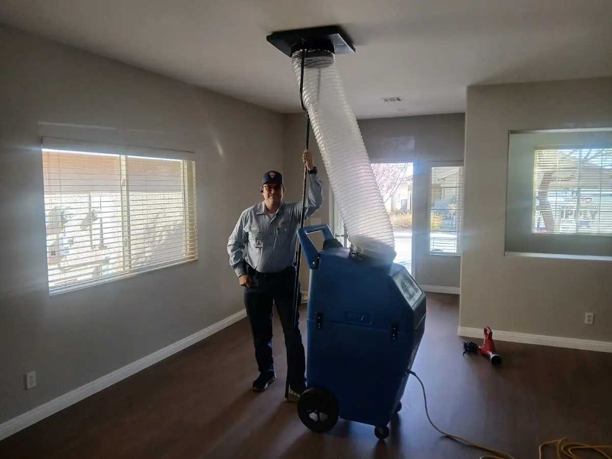 Professional Dryer Vent Cleaning work inside a Mundy home